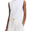 Mid Rise Hemp Short - Off White