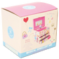 A pink and cream box adorned with illustrations and text showcases the Floss and Rock Musical Jewelry Box - Princess, featuring a ballerina, elegant decorative designs, and a product image on the front. This delightful princess jewelry box plays the enchanting carousel waltz, adding a magical touch to your treasures.