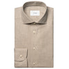 Solid Signature Flannel Shirt - Beige
