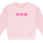 The Feather 4 Arrow Baby Girls’ and Girls’ Weekend Sweatshirt is a light pink French terry style featuring a trendy puff print of three pink shells across the chest.