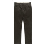Dark olive slim straight AG Jeans Everett Tailored Pant in gabardine with a button fly and five-pocket styling.