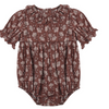 Baby Girls' Liv Romper - Mulberry Iris