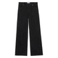 Le Slim Palazzo jeans by Frame—black, high-waisted, wide-leg palazzo style with front and back pockets—shown laid flat on a white background.