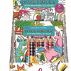 Mini Mural with Color Pencils - Magical Creatures