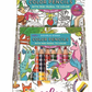 The Eeboo Mini Mural with Color Pencils features a unicorn, fox, and other magical creatures on its illustrated packaging and includes double-sided color pencils, a pencil sharpener, and a fold-out mural for creative fun.
