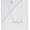 Just Giraffes Hooded Towel & Mitt Set - White/Pink
