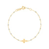 Classic Cross Charm Bracelet 6.7" - Opal