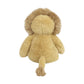 Goldie Lion by Mon Ami is a plush stuffed animal pictured from the back, featuring a round, furry mane, soft light brown body, outstretched arms, and a tail with a tufted tip—making it an adorable choice for a baby shower gift.