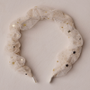Gathered Headband - Champagne Stars