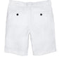 White DL1961 Jacob Chino Shorts with breathable fabric, isolated on a white background.