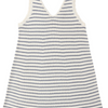 Girls' Crochet Tank Mini Dress - Marine Stripe