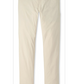 The Peter Millar Bingham Performance Five-Pocket Pant, shown here in light beige and featuring a slim fit, is expertly crafted from luxurious Italian knit fabric with both front and back pockets—these lightweight pants are displayed flat on a white background.