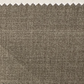 A rectangular swatch of light brown wool fabric from Samuelsohn's Slim Fit Flat Front Wool Pants, featuring a slightly coarse texture and zigzag-cut edges, is displayed on a white background.