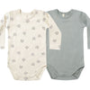 Baby Jersey Bodysuit, 2-Pack - Bears/Steel Blue