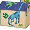 Raffia Toy Basket - Dino