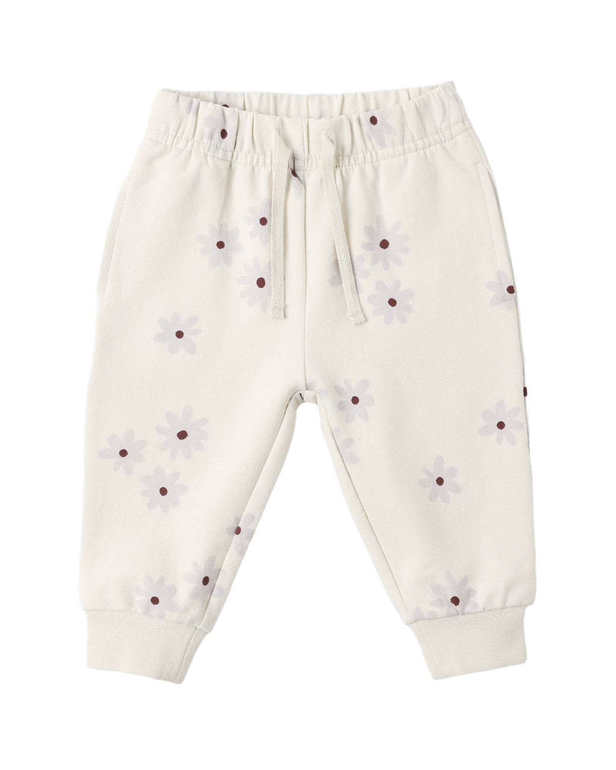 The Quincy Mae Baby and Kids’ Relaxed Fleece Sweatpant Pumpkins feature an elastic waistband, a drawstring, and a playful pumpkin pattern, offering everyday comfort—perfect cozy sweatpants for your little one.