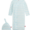 Baby Trunkettes Modal Gown + Hat - Blue