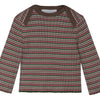 Baby Rib Knit Blouse - Myrtle Stripe