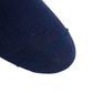 Close-up of the toe section of the Dapper Classics Classic Navy Ribbed Mid Calf Socks, highlighting the fine ribbed texture and detailed stitching.