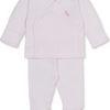 Baby SCE Jungle Hang Out Striped Footed Pant Set - Pink