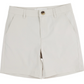 The Beaufort Bonnet Company Boys' Prepletic™ Charlie's Chinos: beige, knee-length shorts with side pockets, belt loops, and front button closure in performance fabric, shown laid flat on a white background.