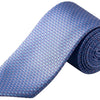 Geometric Woven Silk Tie - Mid Purple