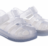 Girls' Star Jelly Sandal - Clear Glitter