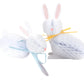 Crafted by Meri Meri, the Bunny Honeycomb Decorations set features two 3D white paper bunnies with pink ears and noses. One has a blue ribbon; the other, yellow. Perfect for adding charm to your Easter table or infusing whimsy into nurseries and spring celebrations.