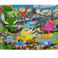 Discover a vibrant prehistoric landscape with Eeboo's Dinosaur Land 20-Piece Puzzle, featuring colorful illustrations of T. rex, Triceratops, Stegosaurus, Brachiosaurus, lush plants, volcanoes, and a winding river—a perfect jigsaw puzzle to spark an interest in paleontology for enthusiasts of all ages.