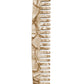Machete’s Comb No. 3, a beige marbled wide-tooth comb crafted from Italian bio-acetate with rounded edges, is displayed against a white background.
