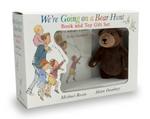 The "We're Going on a Bear Hunt Book & Toy Gift Set" by Penguin Random House includes the classic story and a plush bear, all in beautifully illustrated packaging.