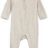 Newborn Rib Stripe Bodysuit - Oat