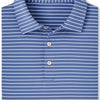 Peter Millar Drum Performance Jersey Polo - Astral Blue (Dark Blue with Light Blue Stripes)