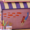 Raffia Toy Basket - Mermaid