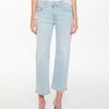 Mid Rise Rambler Zip Ankle Fray - Pretty Please