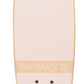 The Banwood Skateboard, made by Banwood, showcases a chic pink deck constructed from durable Canadian Maple.