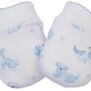 Puppy Paws Printed Mitts - Light Blue
