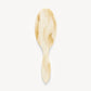 The Machete Petite Travel Hair Brush, featuring a smooth, light-colored wooden finish and gentle detangling bristles, is displayed against a plain white background.