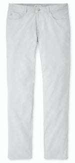 A pair of Peter Millar eb66 Performance Five-Pocket Pants on a white background.