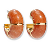 Zellige Hoops - Peach Aventurine