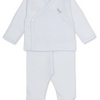 Baby SCE Jungle Hang Out Striped Footed Pant Set - Light Blue