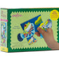 Box containing the Eeboo Rainforest Life 20 Piece Puzzle, showcasing vivid animal illustrations and a hand holding a puzzle piece. This educational toy engages young minds, inspiring curiosity about the wonders of rainforests, making it an ideal children's puzzle.