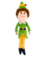 The Elf Plush - Small by Kids Preferred features a green outfit, yellow pants, blue shoes, and a patterned pointed hat—making it the perfect cuddly stuffed animal friend for kids.