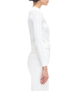 Faye Cardigan Compact Jacquard