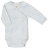 Newborn Rib Stripe Body Wrap - Mist