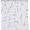 Just Giraffes Printed Burp - Light Blue