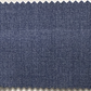 A rectangular swatch of blue wool fabric with zigzag-cut edges, representing Samuelsohn Slim Fit Flat Front Wool Pants, is displayed against a light background.