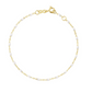 Made by Gigi Clozeau, the Little Gigi Classic Bracelet 5.1" is crafted from 18 carat gold with a delicate chain featuring small white pearls and a secure clasp.