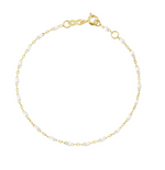 Made by Gigi Clozeau, the Little Gigi Classic Bracelet 5.1" is crafted from 18 carat gold with a delicate chain featuring small white pearls and a secure clasp.