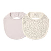 Jersey Snap Bib, 2-Pack - Floret, Lilac Mist